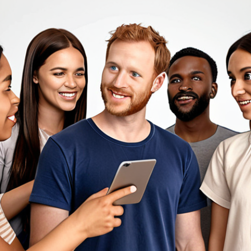 Home 4 ** A simple illustration depicting a group of diverse users giving feedback on a basic, early version of a product (MVP). Focus on visuals that convey "user needs" and "early feedback."
**